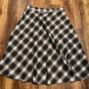 Shein plaid Midi Skirt XL